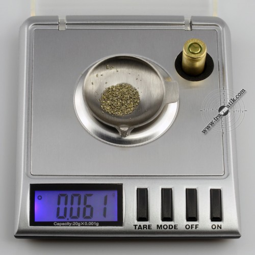 03. Травматический патрон «ТЕРЕН-3ФП». Навеска пороха. 03. Травматический патрон «ТЕРЕН-3ФП». Навеска пороха.