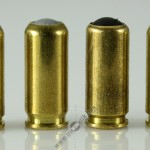 02. Гильзы в профиль и пуля. Knall и Blanc. Травматические патроны, изготовленные на базе капсулированных гильз шумовых и холостых патронов.