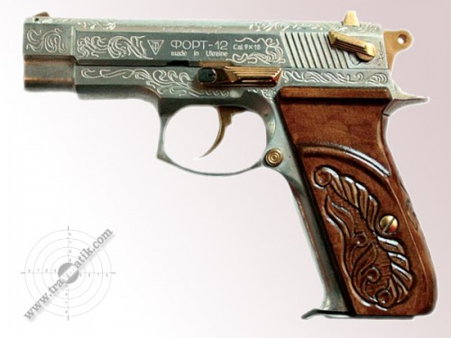 Именное огнестрельное оружие, пистолет Форт-12 калибра 9х18.