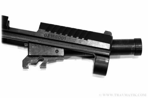 Травматический пистолет T-REX с подвижным стволом.